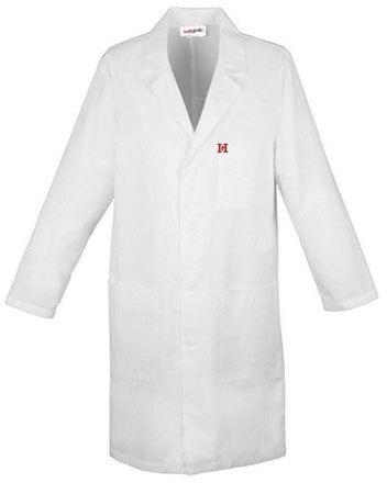 Mens Cotton Lab Coat, Color : White