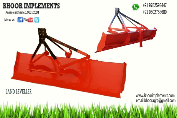 0-20BHp Diesel 200-400kg Metal Double Lift Land Leveller, for Agriculture Use