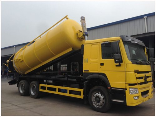Sewage suction truck, Color : Yellow