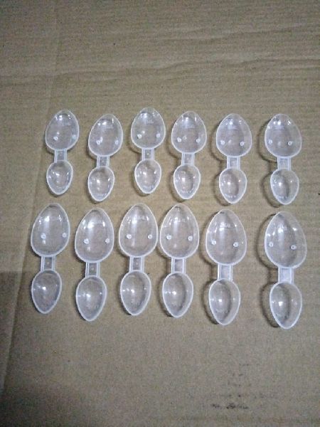 Plain Plastic Double Measuring Spoons, Packaging Type : Box