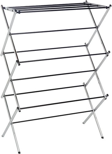 Clothes Drying Rack, Color : Silver