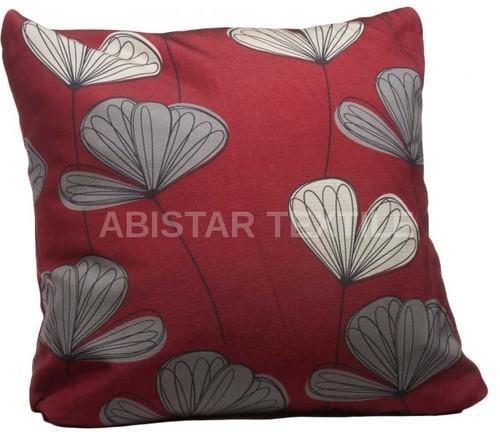 Printed / Floral Satin Cushion Cover, Size : 45cm X 45cm