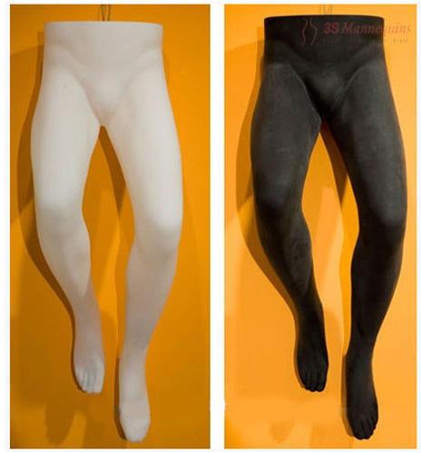 Plastic Male Bend Leg Mannequin, Color : White