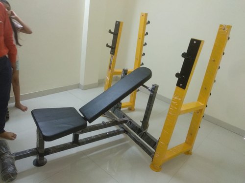  IRON incline bench, Color : Black
