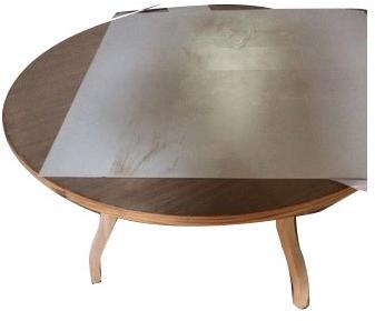 Oval Dining Wooden Table, Color : Brown