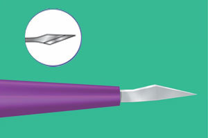 Stainless Steel Ophthalmic Knife Lance Tip