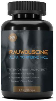 Rauwolscine  Alpha Yohimbine HCL 2.0 Mg 90 Capsules Pre Workout Supplement