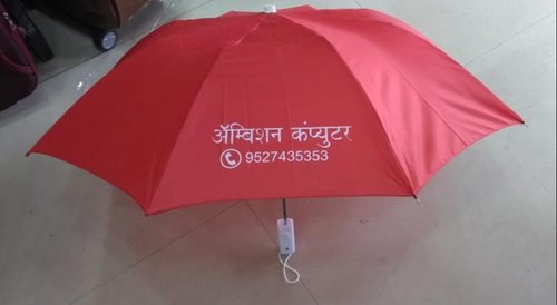 Polyester Double Fold Umbrella, for Promotional Use, Protection From Sunlight, Raining, Size : Standard