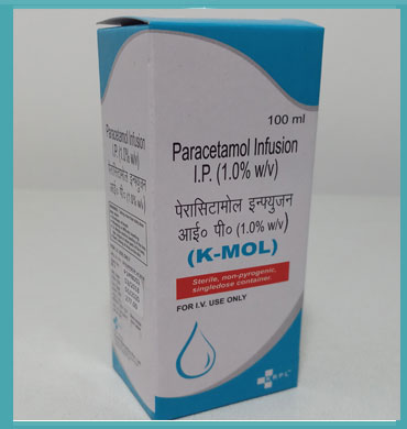Paracetamol Infusion, Packaging Size : 100 Ml