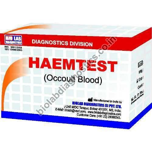 Occult Blood Test Kit - BIOLAB DIAGNOSTICS INDIA PVT LTD, Mumbai ...