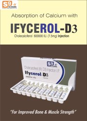 Cholecalciferol Vitamin D3 Injection, Packaging Type : Ampoule
