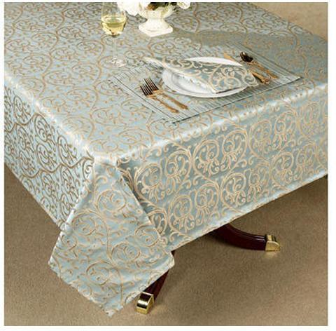 Printed Damask Table Cloth, Shape : Rectangular