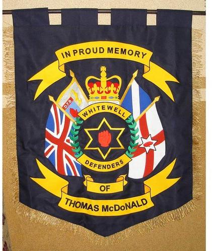 Embroidered Banner Flag