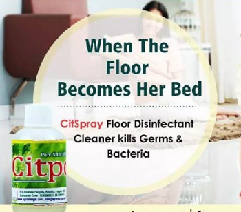 Floor disinfectant and shiner