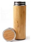Polished Bamboo Steel Thermo Flask, for Coffee, Tea, Feature : Corrosion Resistance, Durable, Eco Friendly