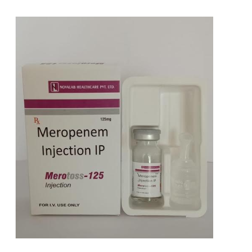 Merotoss-125 Meropenem Injection, Packaging Size : 1 Vial, Medicine ...