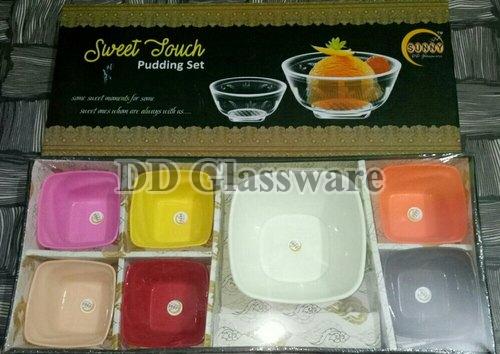 Plastic Pudding Set, Shape : Roung