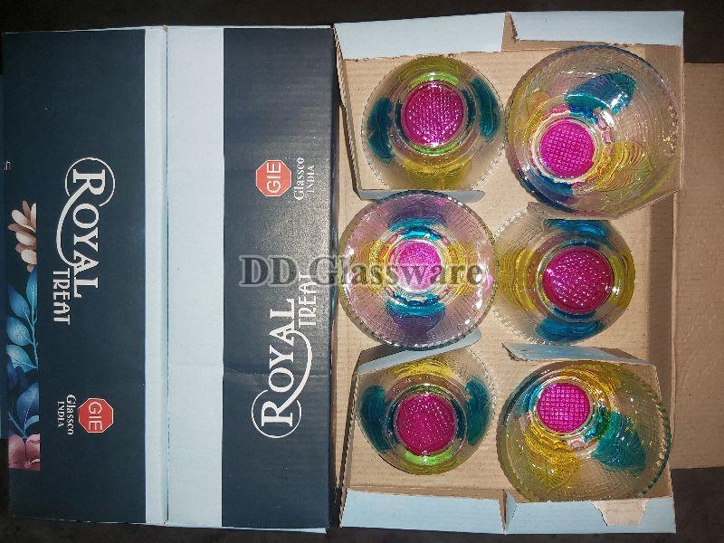 Round Glass Royal Treat Pudding Set, for Home, Hotel