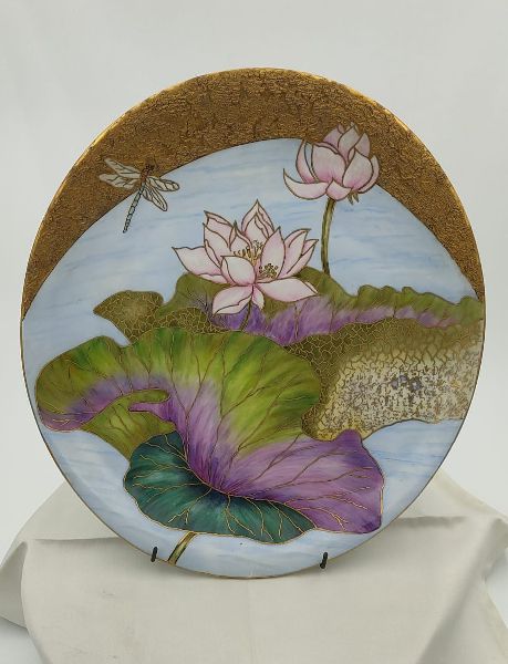 Lotus on Oval wall Plate