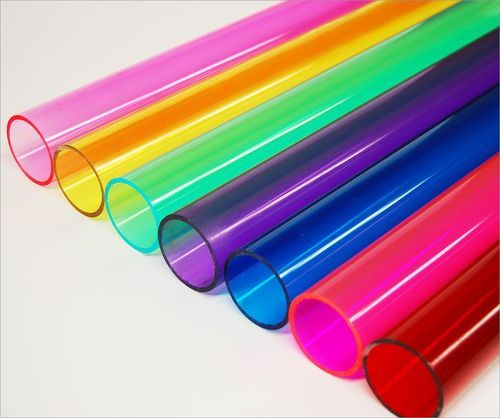 Colored Acrylic Tube, Color : Pink, Blue, Green