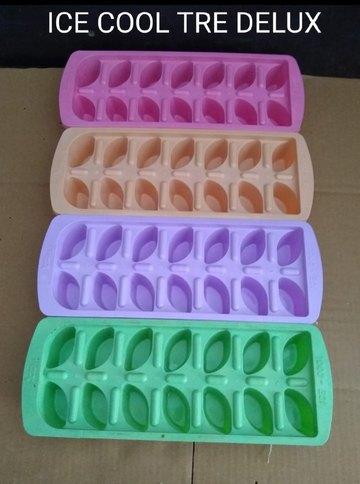 Ambica Tech Plastic Ice Tray, for Household, Shape : Rectangle