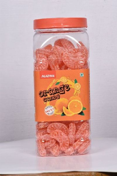 Madhu Orange Candy Jar