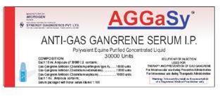 ANTI GAS GANGRENE SERUM, Packaging Type : 30000 UNIT