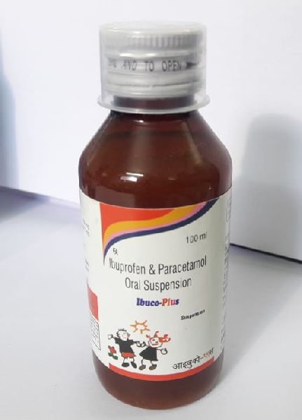 Ibuprofen and Paracetamol Oral Suspension, Packaging Size : 100ml