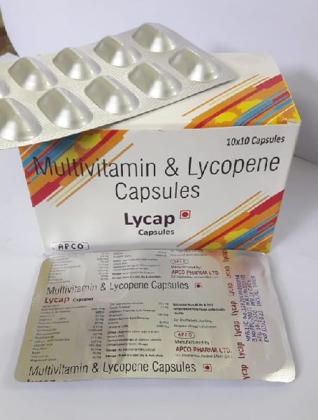 Multivitamin and Lycopene Capsules