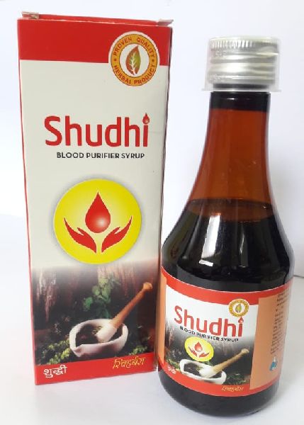 Shudhi Blood Purifier Syrup, Packaging Type : Plastic Bottle
