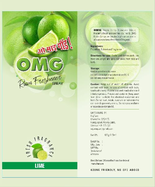 OMG Lime Room Freshener, Feature : Aerosol