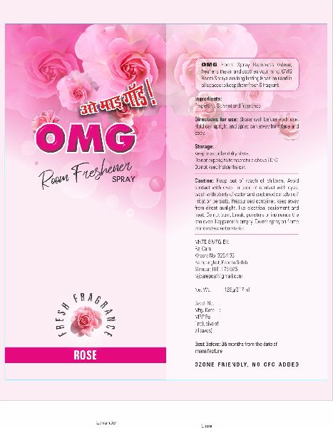 OMG Rose Room Freshener, Packaging Size : 217ml