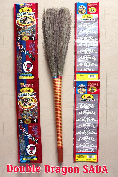 Dragon Grass Broom, for Cleaning, Pattern : Striped