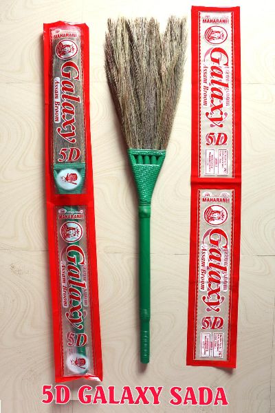 Galaxy 5D Grass Broom, for Cleaning, Pattern : Plain
