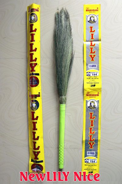 New Lilly Grass Broom, for Cleaning, Pattern : Plain