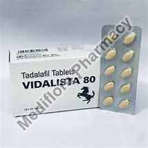 Vidalista 80mg Tablets, Composition : Tadalafil