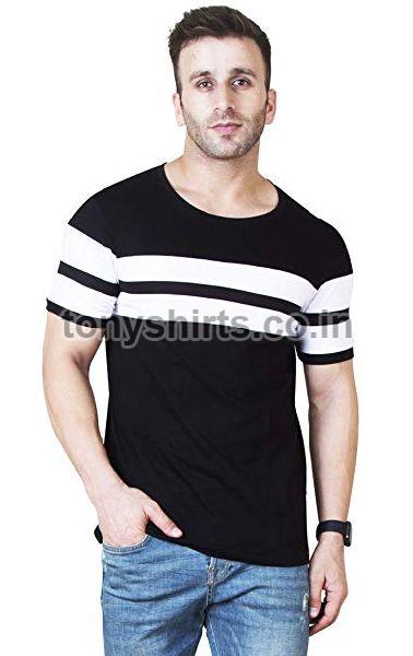 Half Sleeves Cotton Mens Round Neck T Shirt Size L Xl Xxl