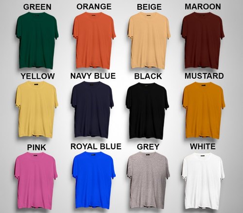 Mens Plain Round Neck T-Shirt, Size : XL, XXL, XXXL, XXXXL