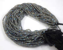 Glossy Faceted Fiery Labradorite Beads, for Clothing, Jewelry, Pattern : Plain