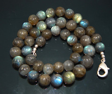 Glossy Labradorite Smooth Round Beads, for Jewelry, Pattern : Plain