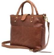 Ladies Reddish Brown Leather Handbag, Size : 13.5x4.5x11 Inch