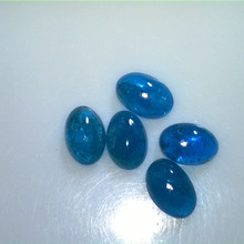 Oval Polished Natural Apatite Cabochon Gemstone, for Jewellery, Size : Standard