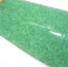 Natural Emerald Faceted Rondelle Beads, Gemstone Color : Green