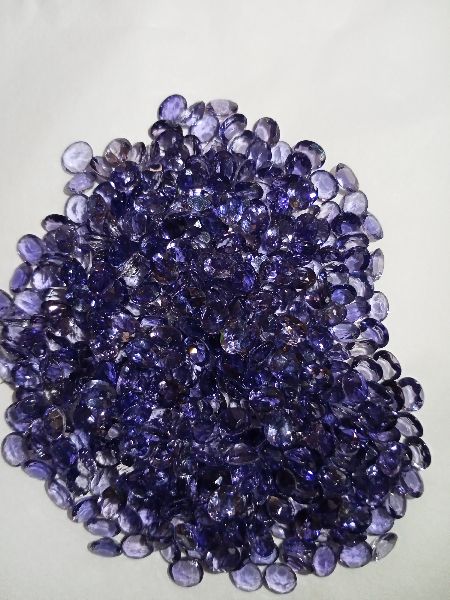Polished Natural Iolite Cut Stone, for Jewellery Use, Size : Standard