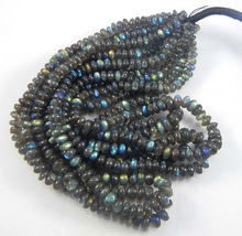 Natural Labradorite Plain Smooth Beads, for Clothing, Jewelry, Color : Black