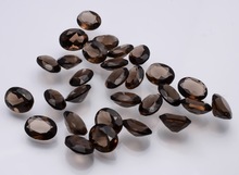Round Polished Natural Smoky Quartz Gemstone, for Jewellery, Size : Standard