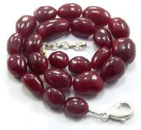 Ruby Quartz Oval Uneven Beads, for Clothing, Jewelry, Pattern : Plain