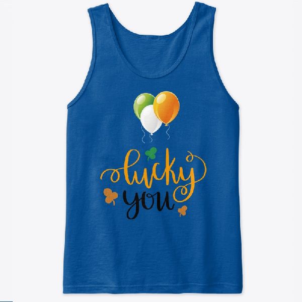 Plain Cotton Lucky Classic Tank Top, Size : M, XL, 2XL