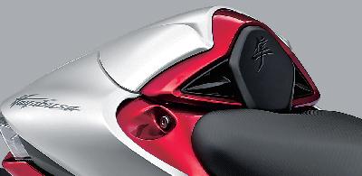 Matte Silver and Red (B5M) Single Seat Cowling