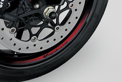 Red Hayabusa Rim Decal